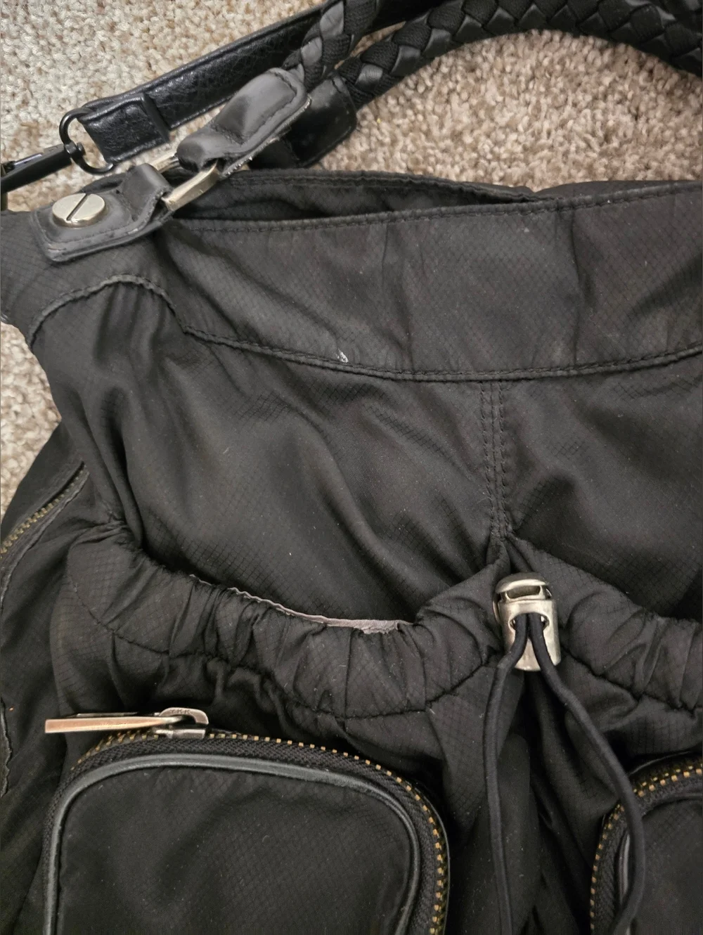 L.a.m.b. Black Nylon Tote Y2k - Picture 2 of 12